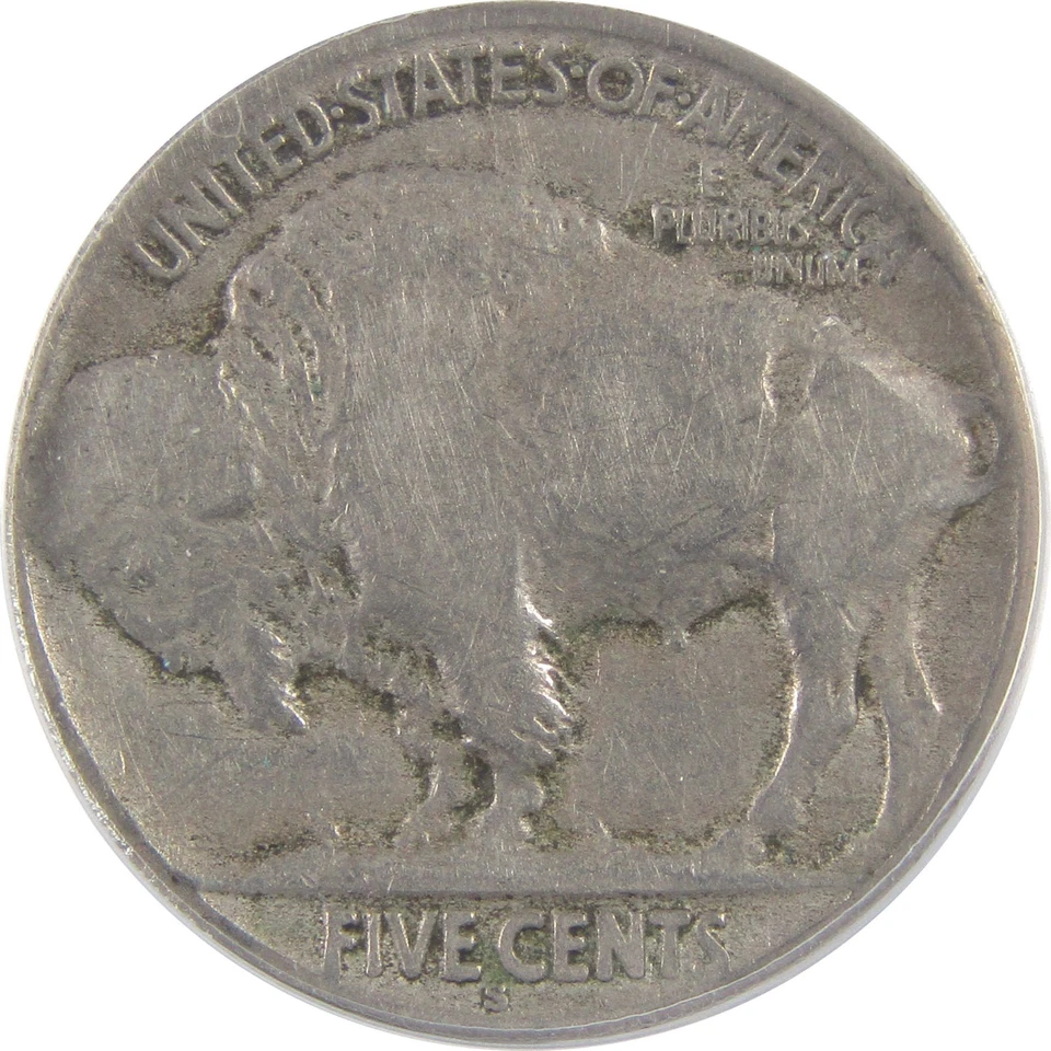1914 S Indian Head Buffalo Nickel VG 10 ANACS 5c Coin SKU:I18422 - Image 4 of 4