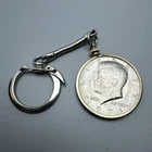 VTG Kennedy Half Dollar Key Chain 1971 4"