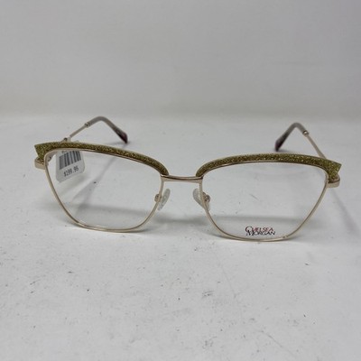 CHELSEA MORGAN EYEWEAR CM 202244 GOLD GLITTER 53-17-140 Flex Hinge Eyeglass 226E