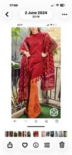 Beautiful 100% Original Maria B M suit STITCHED 3pcs Luxury linen perfect 4EID