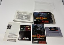 Mortal Kombat II (Super Nintendo SNES, 1994) CIB Complete w/ Poster P-SNS-28-USA