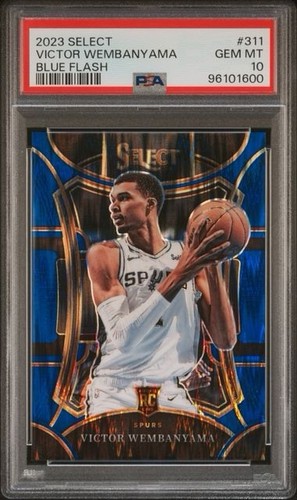 2023-24 Select Mezzanine Level Victor Wembanyama #311 Blue Flash /99 PSA 10