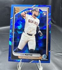 Luis Matos Rookie RC 2024 Bowman Chrome Sapphire Card #83 San Francisco Giants