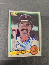 Dwight Evans Autographed 1983 Donruss. Gem Mint
