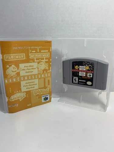 Namco Museum 64 Pac-Man Nintendo N64 Game With Manual And Case