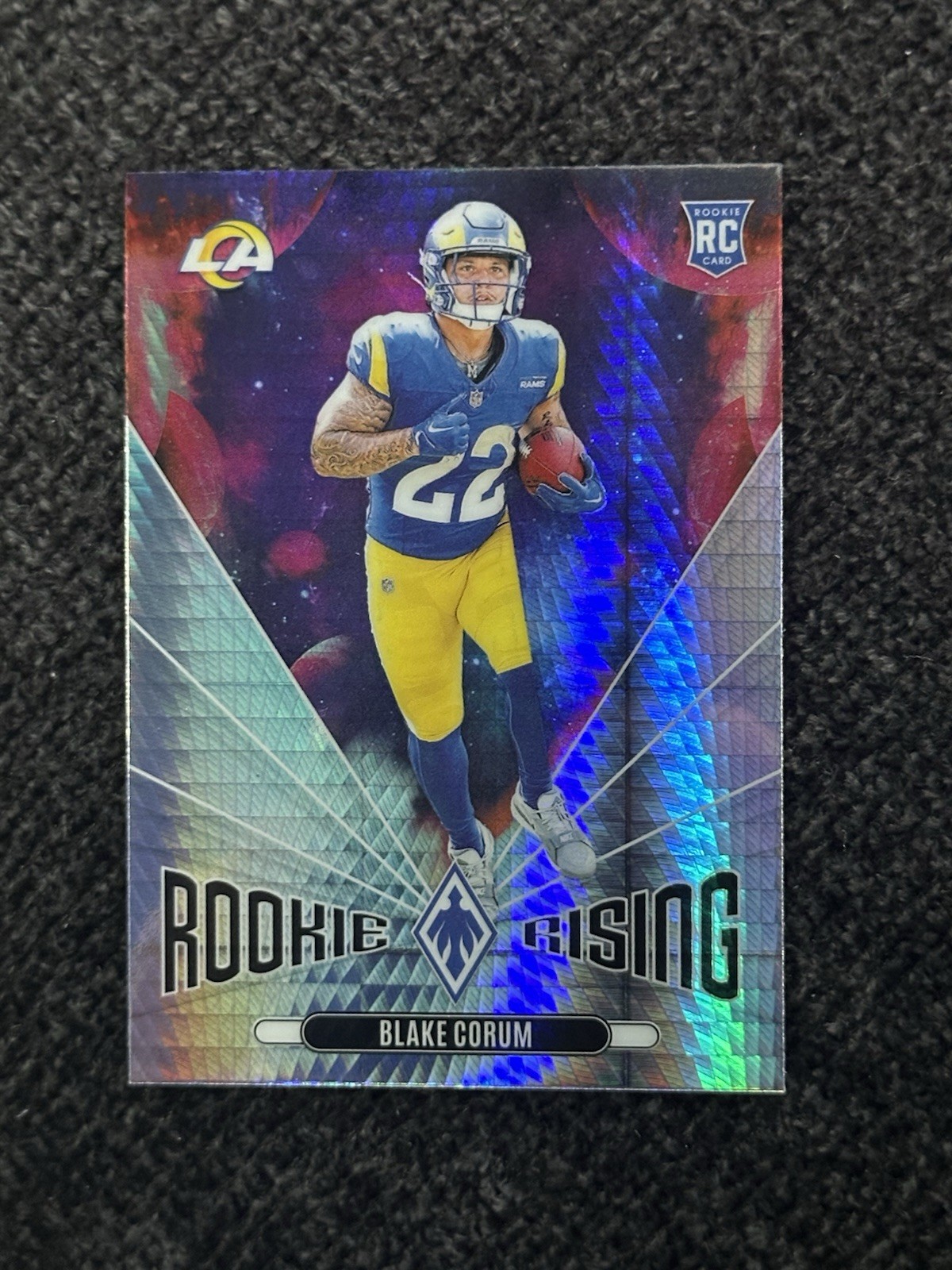 2024 Panini Phoenix - Rookie Rising Blake Corum #RR-BCM Hyper (RC)