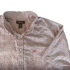 ARIAT Mens XXL Welch Classic Fit Short Sleeve Button Down Shirt Casual Western