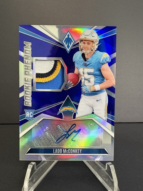 Ladd McConkey 2024 Pheonix RPA /49 Four Color Patch! Chargers