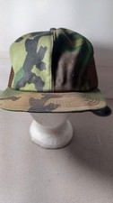 Vintage 1980's Camouflaged Trucker's Hat/Cap Snapback K-Brand Made in USA