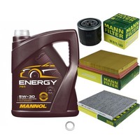 Mann Inspektionspaket 5L Mannol Energy 5W-30 FüR KIA Carens III 2.0 Cvvt 1.6