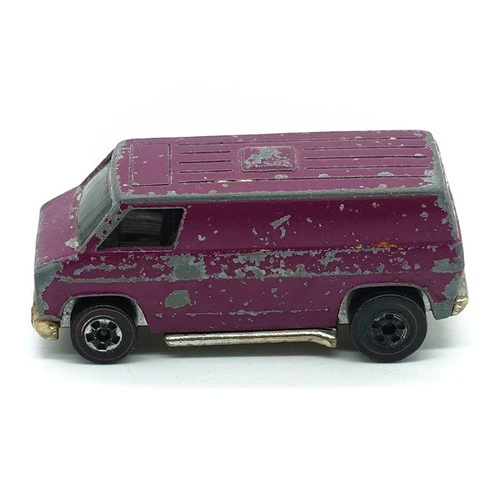1970s Hot Wheels Redline Motorcycle Plum Purple Super Van HTF RARE original