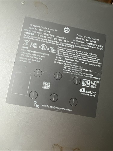 HP Pavilion 24 All-in-One PC 24-xa0024 i5-8400T 12GB RAM 256GB SSD Touchscreen - Picture 19 of 19
