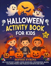Halloween Activity Book for Kids Ages 6  10: 100 Fun Halloween Activities: Mazes