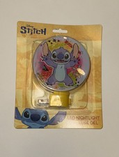 New Disney Stitch LED Night Light Plug-in Night Light 3-3/8" Round
