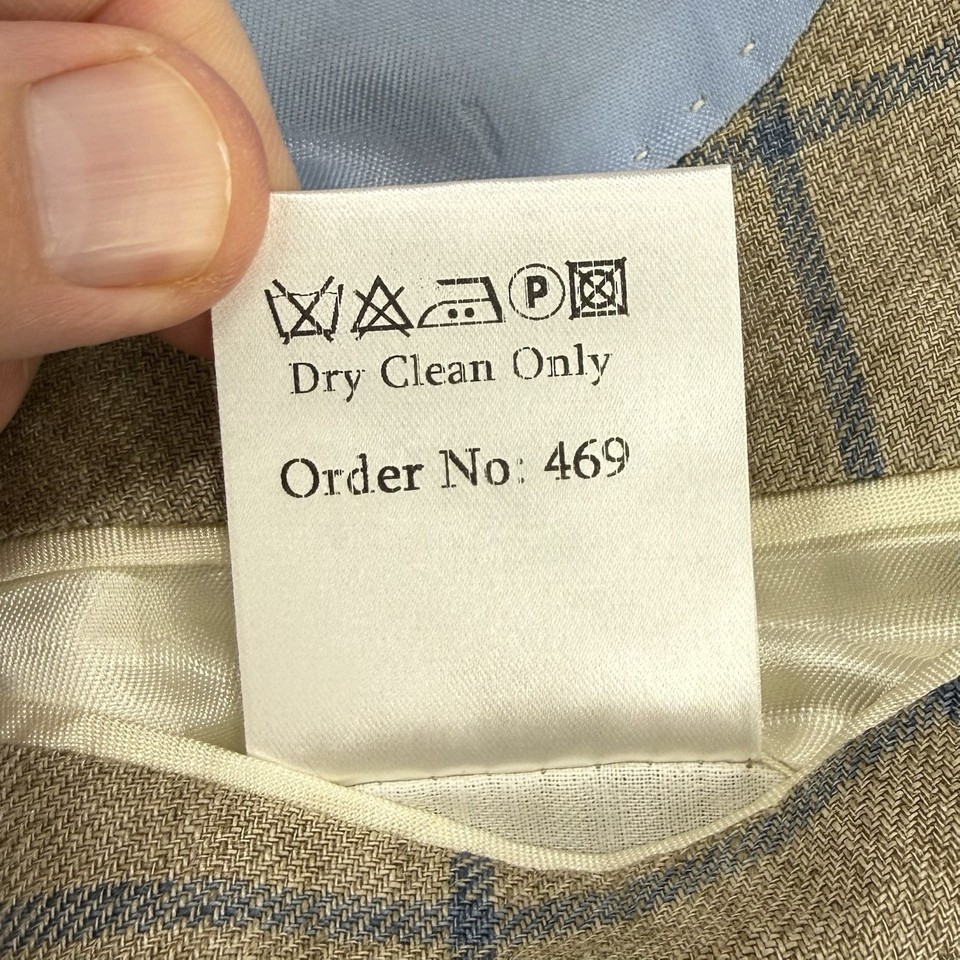 Pantalon Homme Radius En Lin 100% - Taille 29 - Italie - Ourlet Non Fini (Unfinished Cuff) - Neuf Avec étiquettes