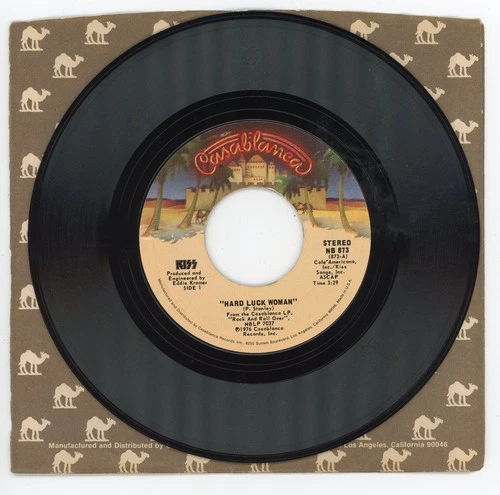 Kiss Hard Luck Woman / Mr. Speed 7" 45 from 1976 Casablanca NB 873