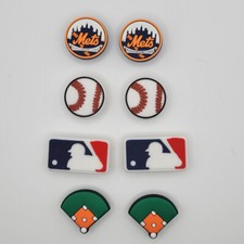 MLB New York Mets Baseball Team For Crocs Shoe Charms - 8 Pieces