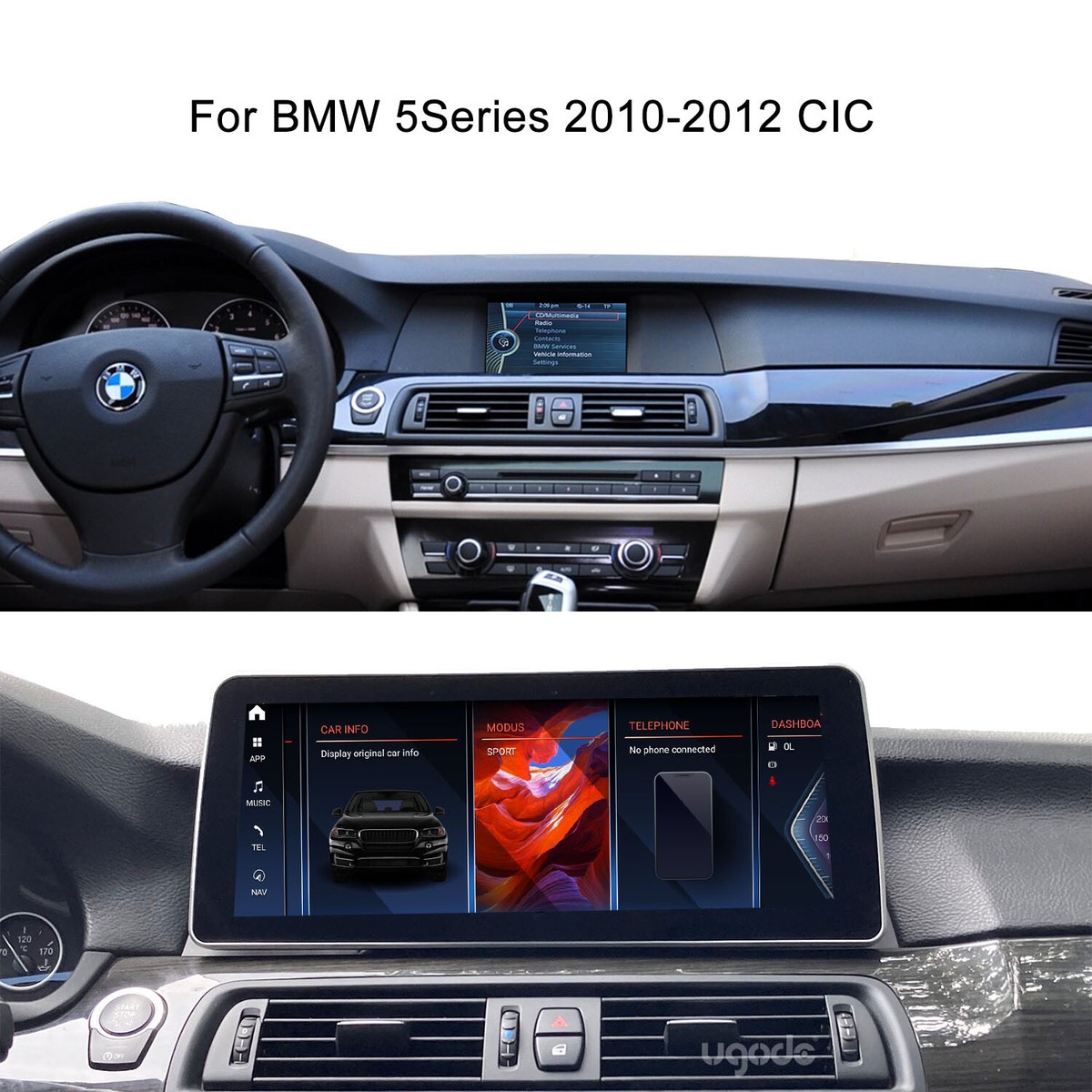 BMW5シリーズF10 CIC用12.3インチタッチパネルCarPlay対応 2010-2016 BMW 5 Series F10 F11 CarPlay 12.3 inch Android