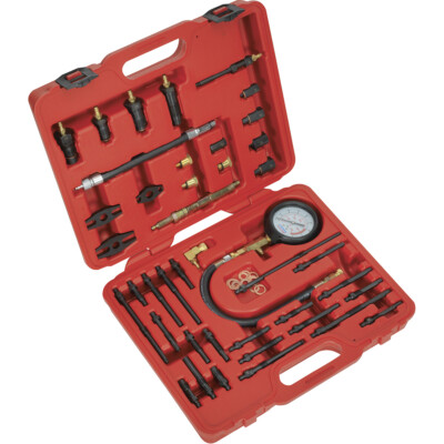 Master Kompressionstest-Kit - Diesel- & Benzinfahrzeuge - 600 psi Messgerät - Koffer