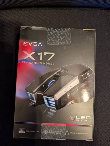 EVGA FPS X17 Gaming Mouse Black 903-W1-17BK-KR !NEW!
