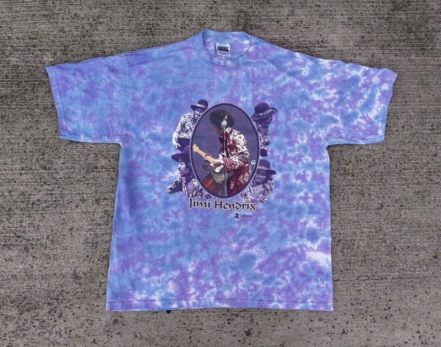 Vintage 90's Jimi Hendrix Gypsy Eyes Tie Dye T-Shirt 1998 Size XL
