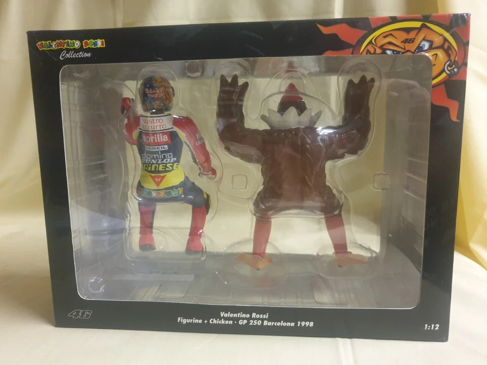 MINICHAMPS VALENTINO ROSSI 1/12 FIGURE 1998 Barcelona with Chicken - Image 3 of 4