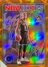 Kevin Durant NBA Hoops Premium Stock 19-20 #9 Get Out the Way Orange Prizm Nets