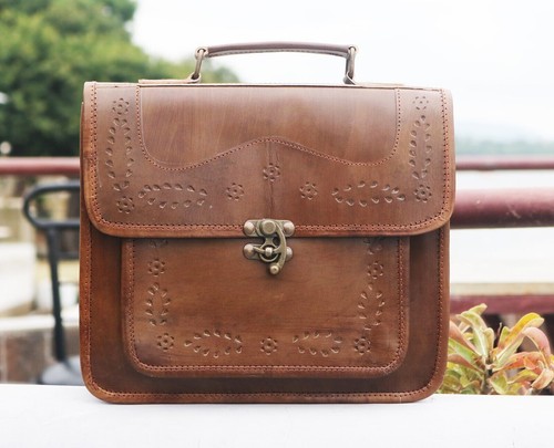 cruzada con clásica cuero marrón, pequeño y... | eBay