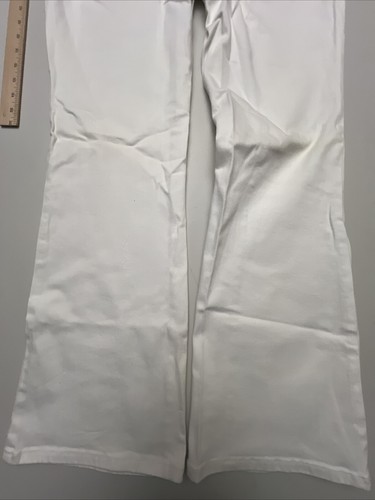 Michael Kors Low-Rise Bootcut Denim Jeans Women Size 12 White Stretch NEW NWT - Picture 15 of 15