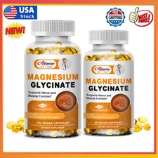 400mg Magnesium Glycinate High Absorption,Improved Sleep,Stress & Anxiety Relief