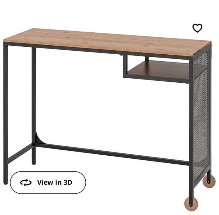 Black Swivel Chair with Matching Laptop Table-image