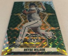 2022 Panini Mosaic Baseball Bryse Wilson Pittsburgh Pirates Green Mosaic Prizm
