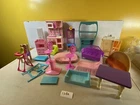 Vintage Barbie doll house Furniture Kitchen Living Room Set 1D82