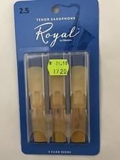 D  Addario Royal Saxophone Filed Reeds strength 2.5  3 per pack  new