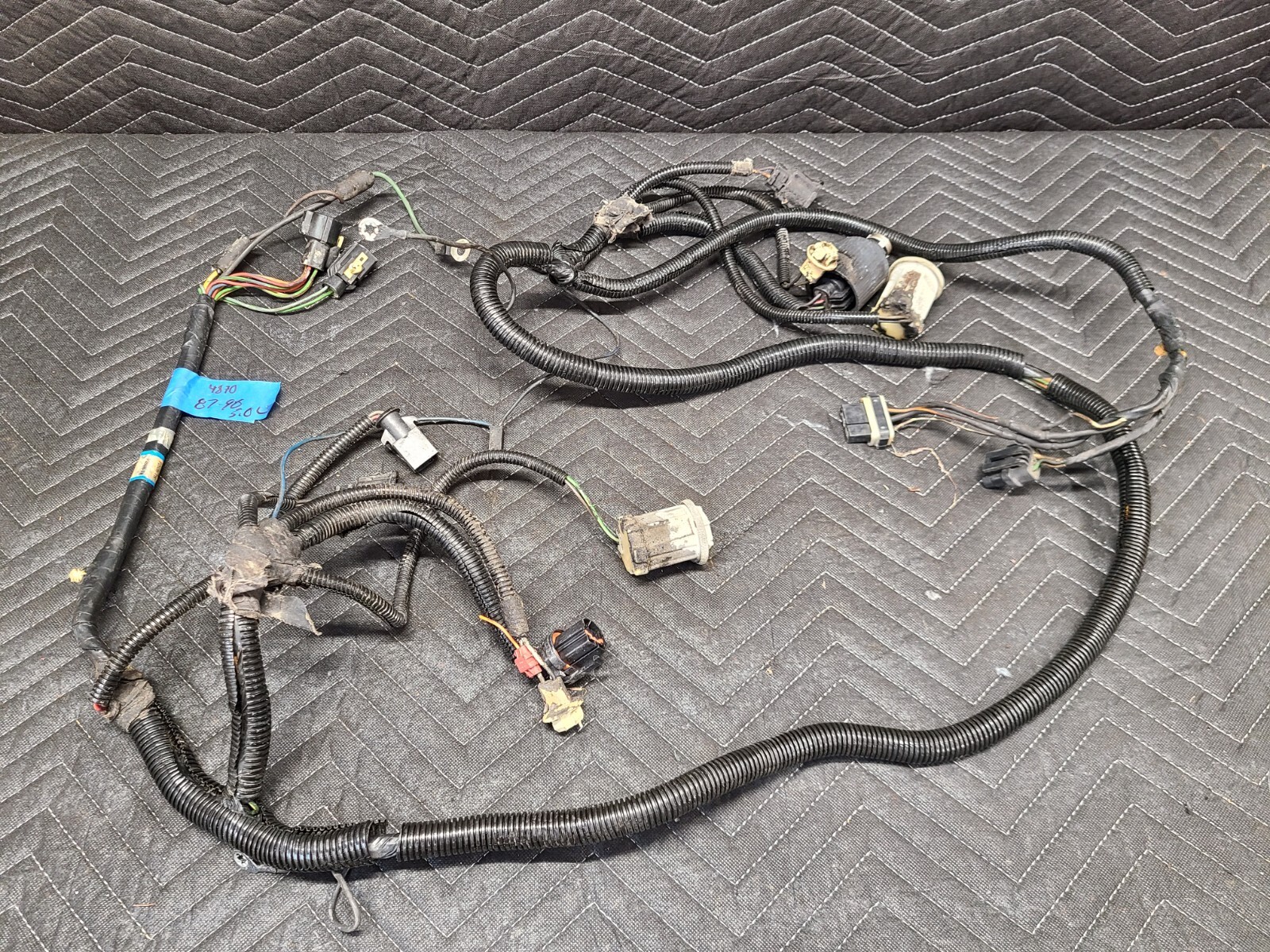 8789 Ford Mustang 5.0L Headlight Wiring Harness Alternator Charging 88
