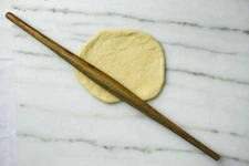 Wooden Craft Indian Chapati Rolling Pin Thin Belan, Velan + Free shipping