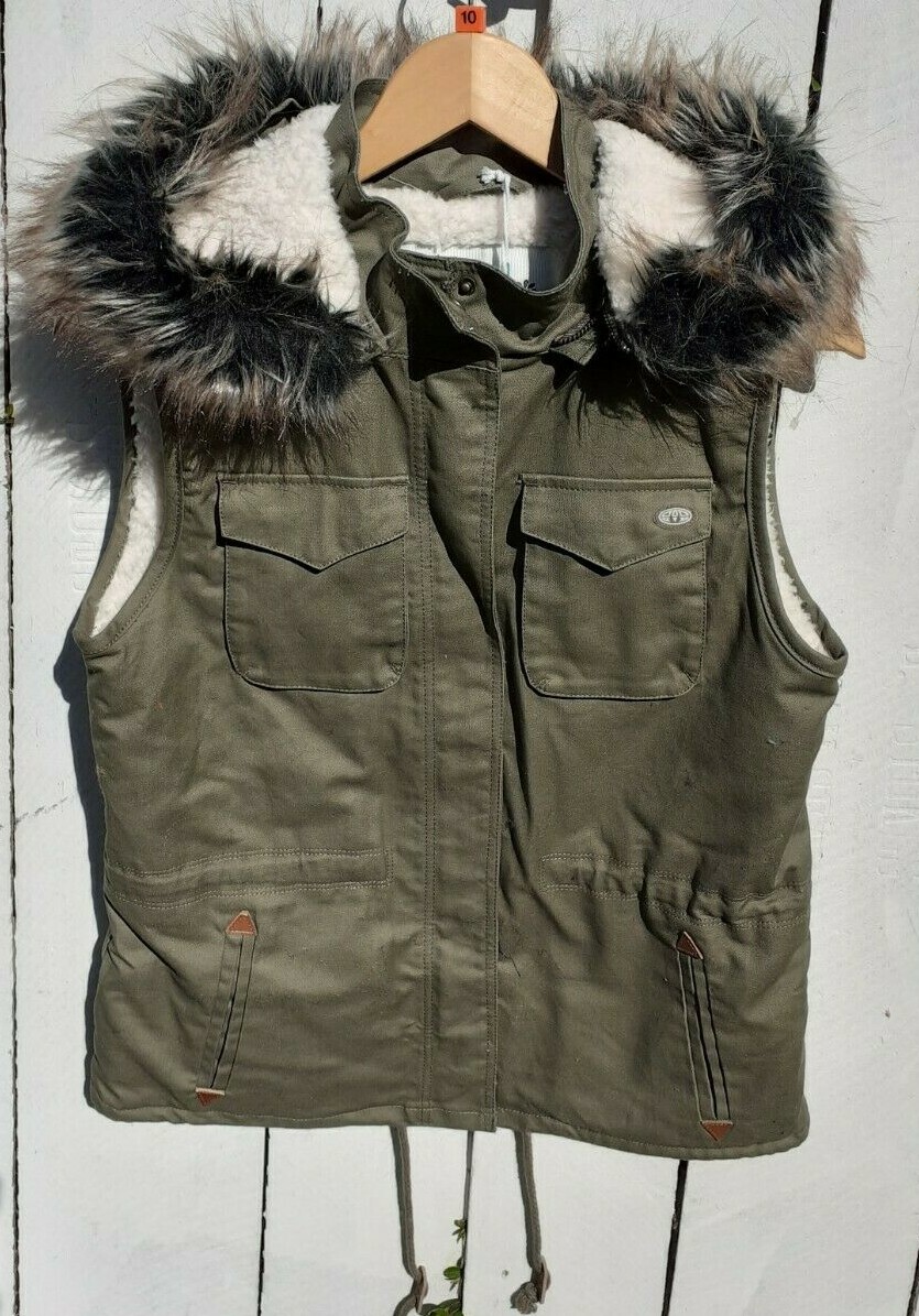 Ladies Animal Removable Hood Forest 