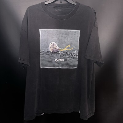 Men s Cookies SF Graphic Short Sleeve Faded Black  T-shirt Size:XL