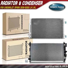 New Radiator & AC Condenser Cooling Kit for Chevrolet Spark 2016-2020 L4 1.4L