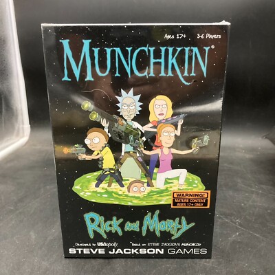 Munchkin: Rick and Morty Card Game from Steve Jackson Games (2017) NEW SEALED