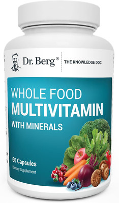 Dr. Berg Whole Food Multivitamin with Minerals - Daily Multivitamin for Men a...