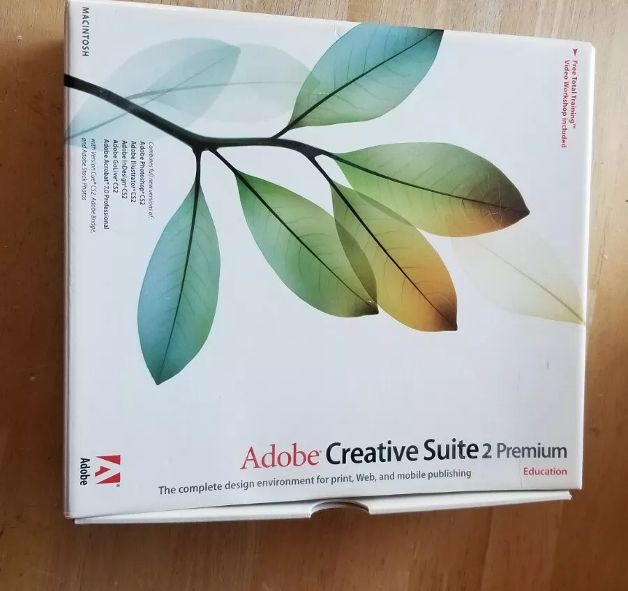 Adobe Creative Suite 2 Premium CS2 Graphic Design & Video Editing - Macintosh