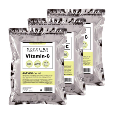 (3 pack) estheSKIN No.103 Vitamin-C Peel-off Modeling Rubber Mask 35oz 1kg
