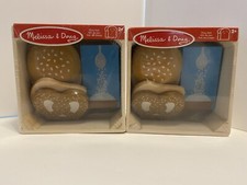 Melissa Doug Toddlers Pretzel Rice Play Set Wooden Food Groups Toy Two Pack