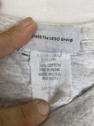 Vintage Legoland Collection California Kids Size Medium 2000 Y2K Gray T-Shirt - Picture 4 of 10