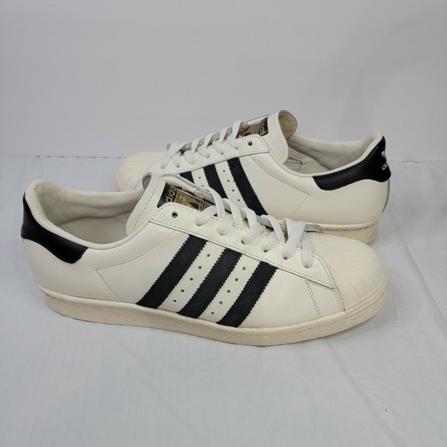 Size 10 Adidas Superstar 80s Vintage Deluxe White B For Sale Online Ebay