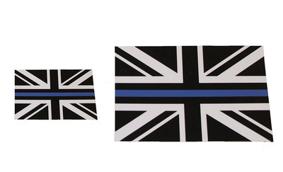 Hochwertige Vinyl dünne blaue Linie - Union Jack Aufkleber/Aufkleber