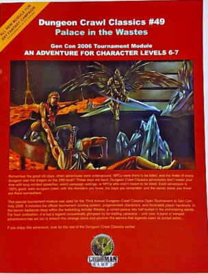 DUNGEON CRAWL CLASSICS: #49 PALACE IN THE WASTES GMG5048
