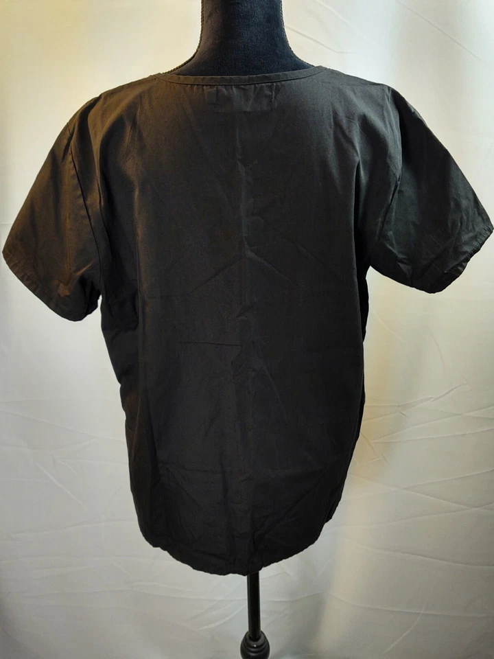 Blusa Médica Beverly Hills Uniforms Mujer L Manga Corta Negra Rosa Floral Foto 2 de 4