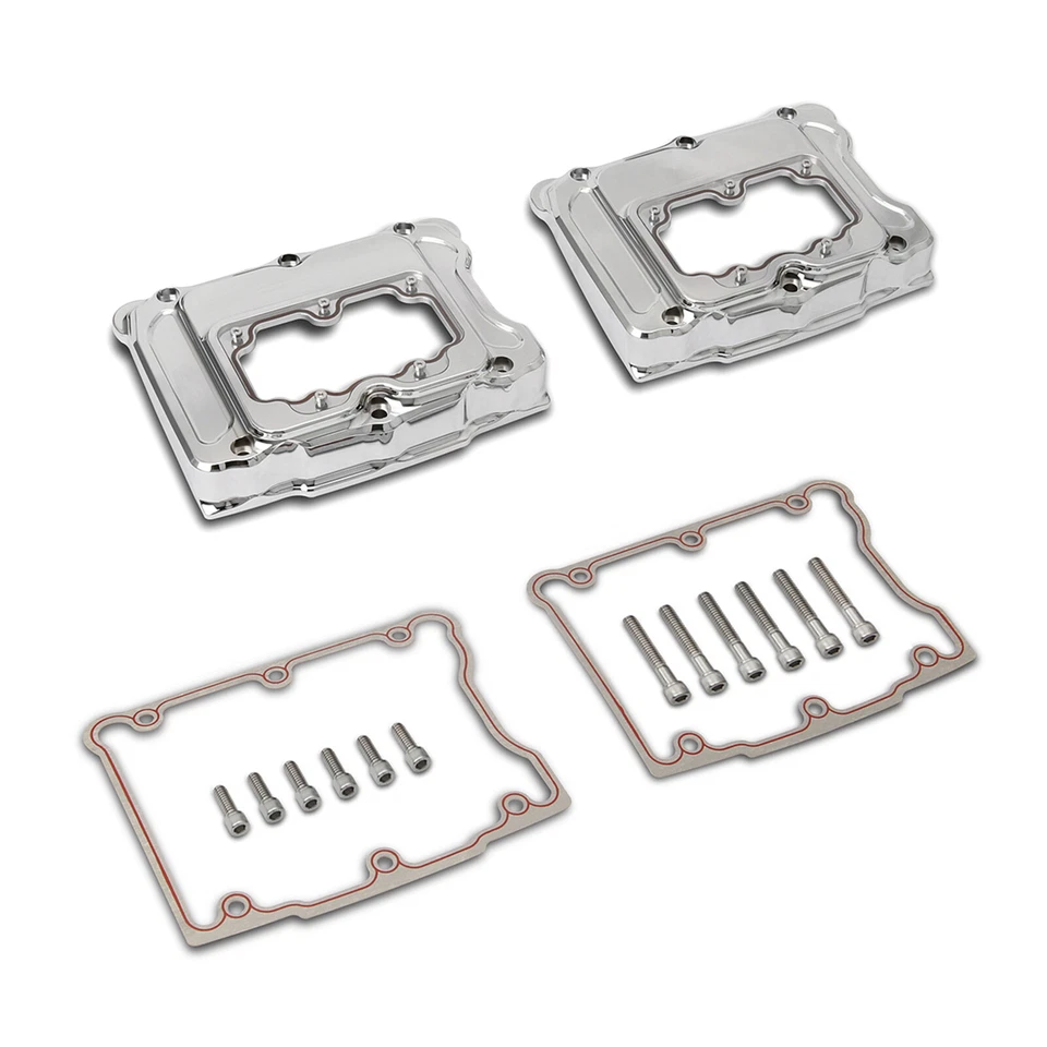 Chrome Clarity Engine Rocker Box Cover For Harley Twin Cam Low Rider 2001-2016 Foto 4 de 4